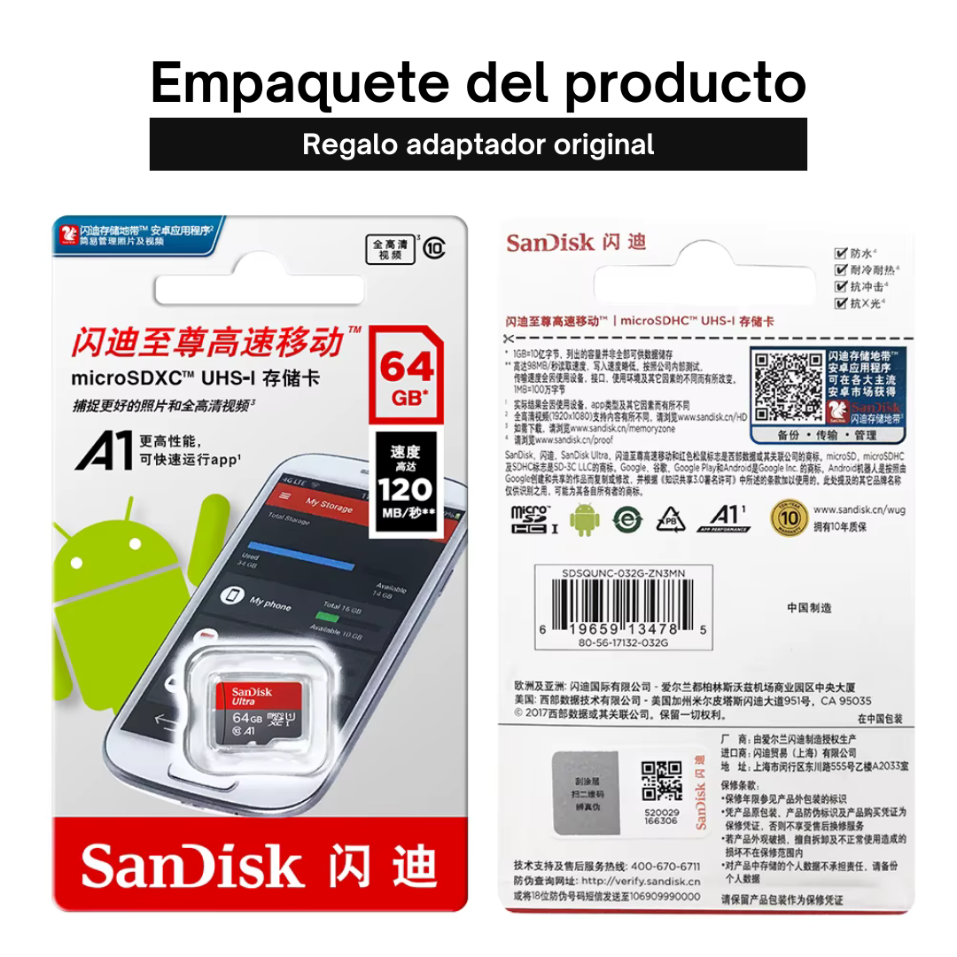 Tarjeta SD 32/64GB - Virsem