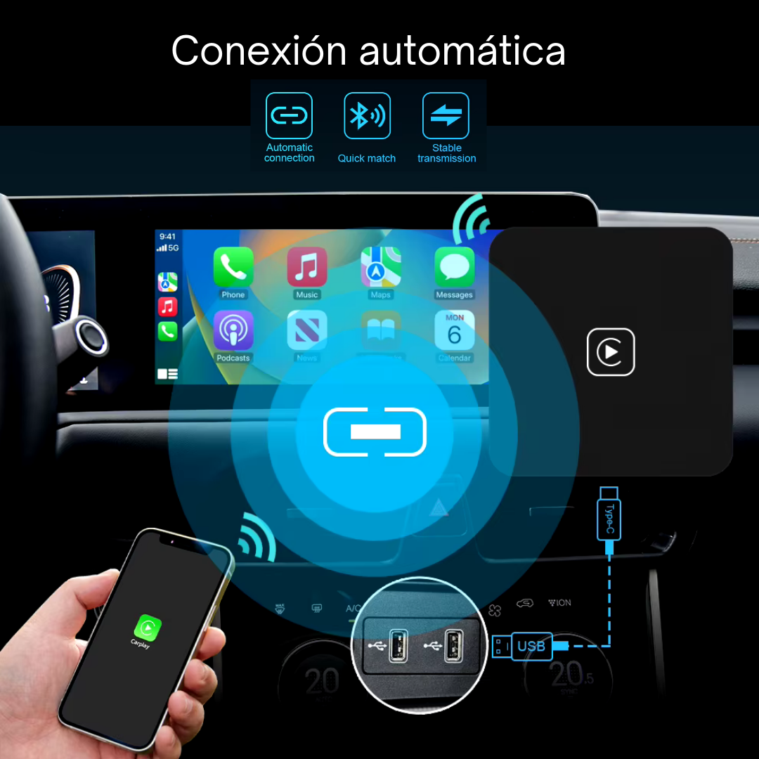 Smart Box para el coche, compatible con Iphone o Android - Virsem