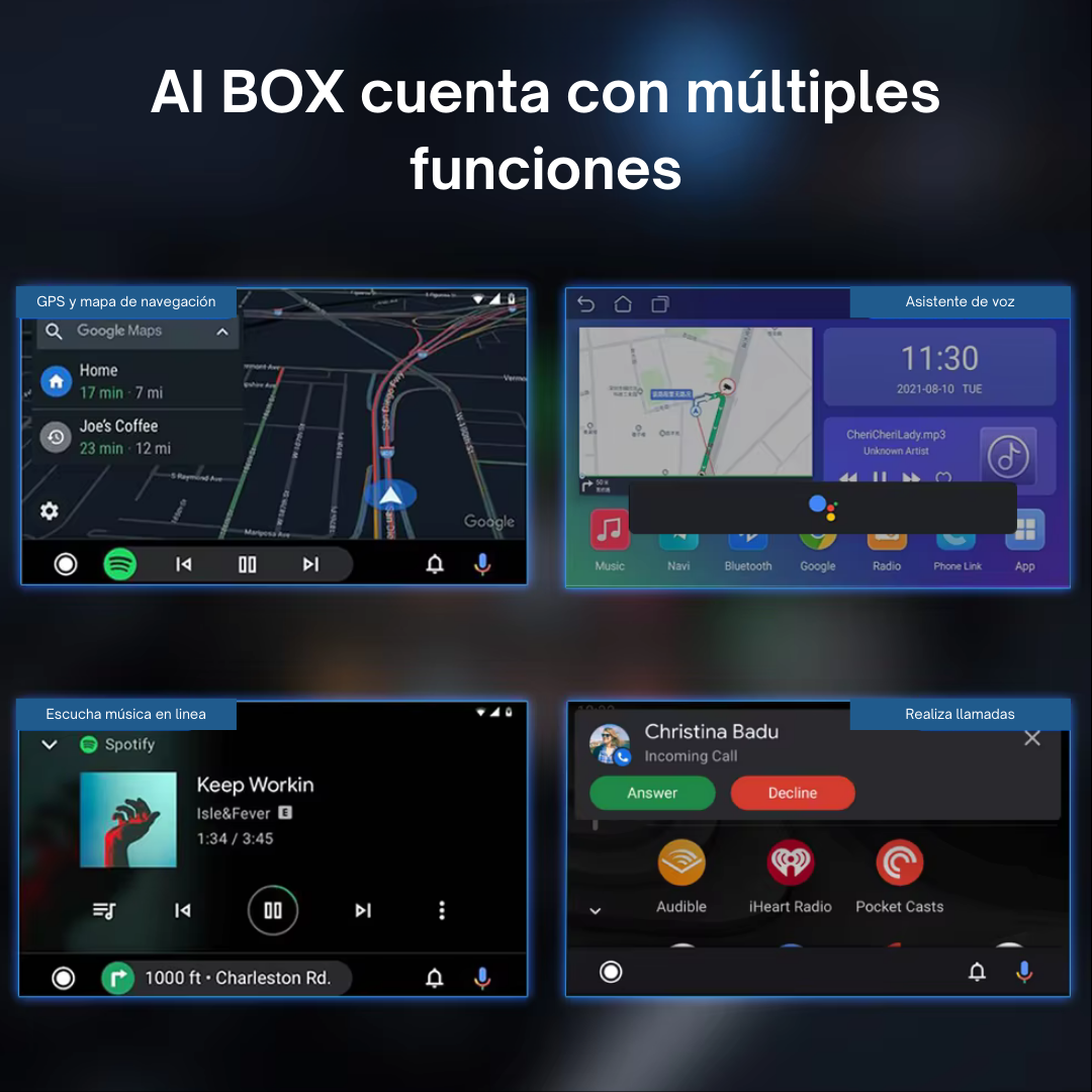 Smart Box para el coche, compatible con Iphone o Android - Virsem